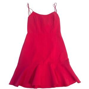Alice + Olivia pink flounce dress 6